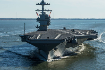 US aircraft carrier arrives in Eastern Mediterranean Sea 