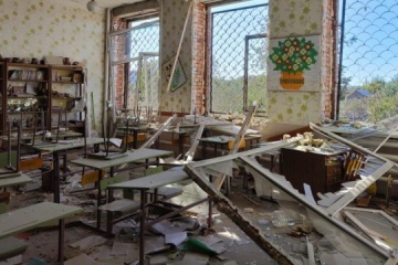 In Nikopol gestern bei Beschuss fast ein halbes Hundert Häuser beschädigt