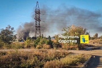 Partisans set fire to depot of invaders’ engineer troops in Mariupol 