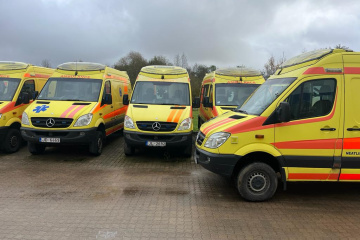 Latvia’s NMPD sends 61 ambulances to Ukraine