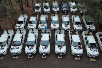 Kyiv region hands over 45 off-road vehicles to mobile air defense groups