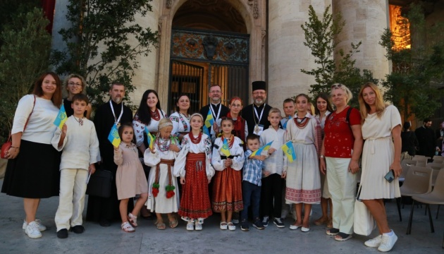 Діаспорський дитячий хор собору «Святої Софії» виконав духовні пісні у Ватикані