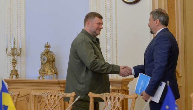 Корнієнко зустрівся з новим главою Офісу Ради Європи в Україні