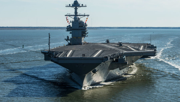 US aircraft carrier arrives in Eastern Mediterranean Sea 