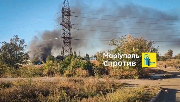 Partisans set fire to depot of invaders’ engineer troops in Mariupol 