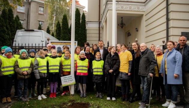 У Вільнюсі на знак солідарності з українським народом відбулася акція «Поля Надії»