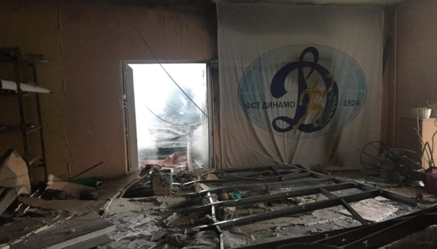 Спортивна база «Динамо» у Запоріжжі знищена внаслідок російського обстрілу