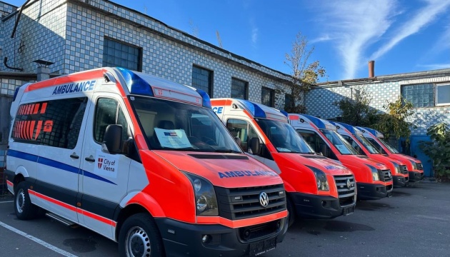 Odesa receives five ambulances from Vienna authorities