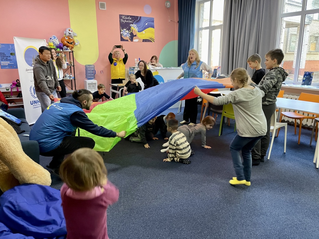 Classes at the children’s centre in Kherson
