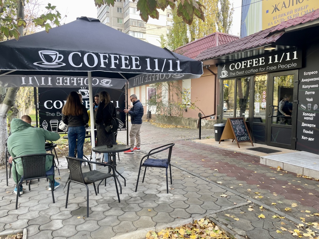 Café 11/11 in the Tavriiskyi neighbourhood
