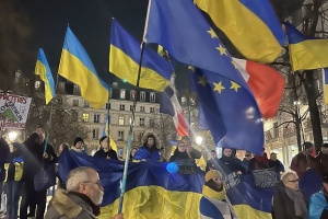 На акції в Парижі нагадали про Голодомор та сучасний геноцид РФ проти українців