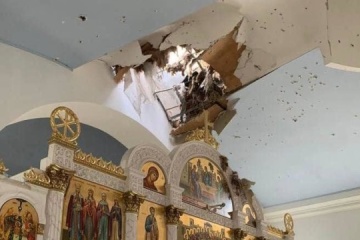 Church shelled by Russians shown in Kherson