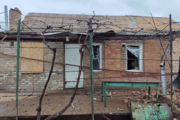 Nine houses damaged as Russians shell Dnipropetrovsk region’s Nikopol district