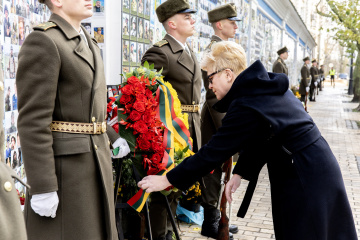 Litauens Regierungschefin Šimonytė in Kyjiw eingetroffen