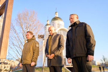 Swiss president, Ukrainian prosecutor general commemorate victims of Russian atrocities in Bucha
