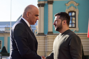 Zelensky se reúne con el presidente de Suiza