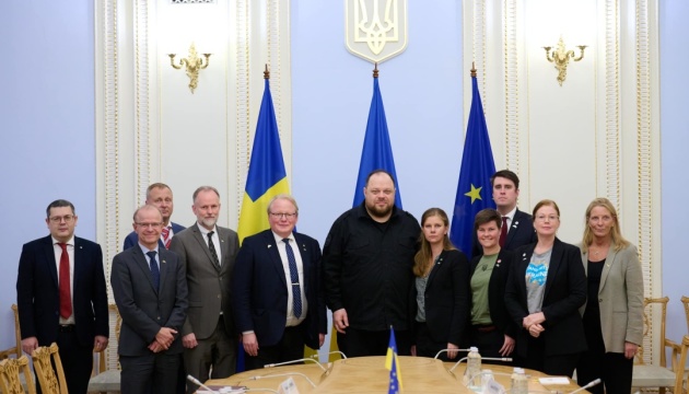 Стефанчук обговорив із делегацією Швеції військову підтримку України