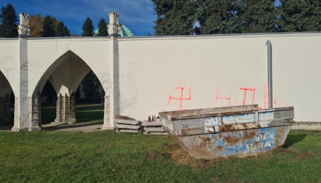 У Відні підпалили єврейське кладовище й намалювали свастику на стінах