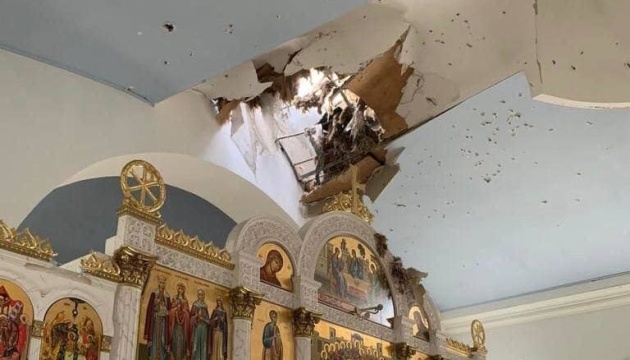 Church shelled by Russians shown in Kherson
