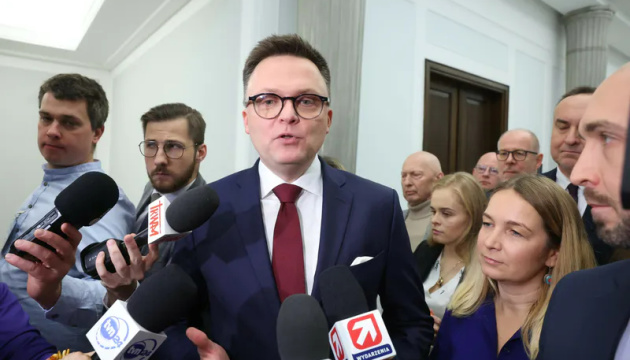 Polish parliament speaker arrives in Ukraine