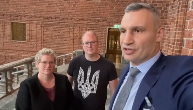 Klitschko, Stockholm mayor discuss future reconstruction of Kyiv