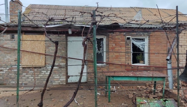 Nine houses damaged as Russians shell Dnipropetrovsk region’s Nikopol district