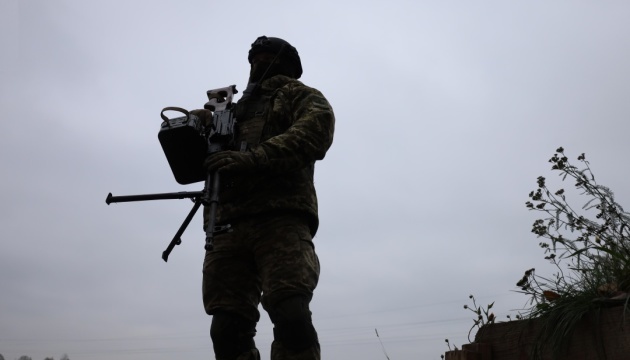 Ukrainian border guards destroy enemy kamikaze drone in Bakhmut sector