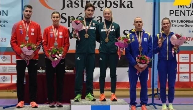 Ukraine wins bronze at start of Youth Euro in modern pentathlon