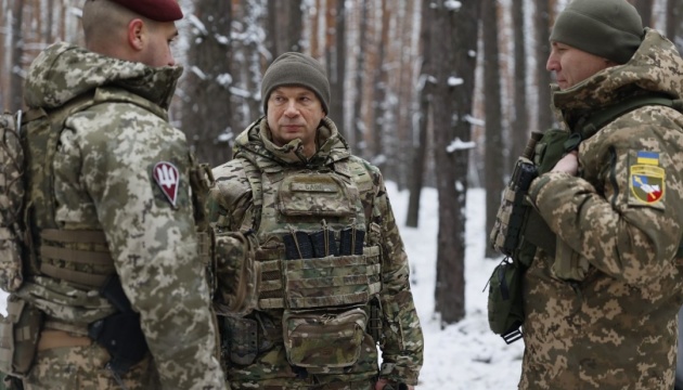 Commander Syrskyi visits combat zones in Kupiansk, Bakhmut sectors