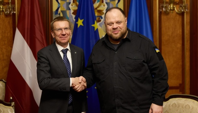 Stefanchuk discusses Ukraine’s reconstruction with Latvian president 
