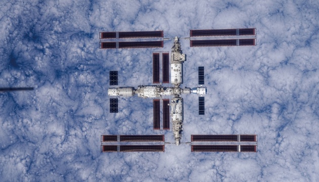 Китай уперше показав свою космічну станцію у високій роздільній здатності