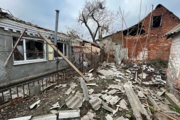 Buildings, gymnasium and power lines damaged in enemy shelling of Nikopol district