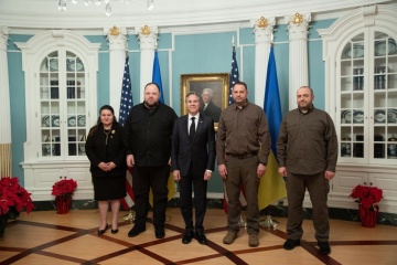 Yermak, Stefanchuk, Umerov meet with Secretary Blinken