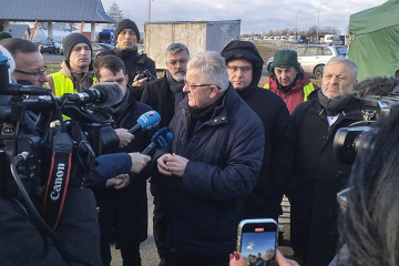 Polish farmers suspending Ukrainian border blockade in Medyka until early Jan