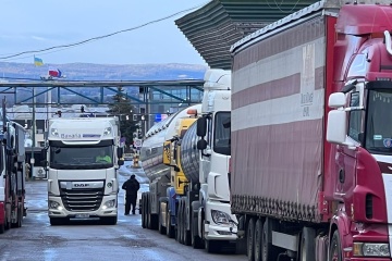Movement of trucks at Medyka-Shehyni checkpoint fully resumed - border guards

