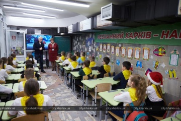 More than 2,100 children study at school in subway station in Kharkiv