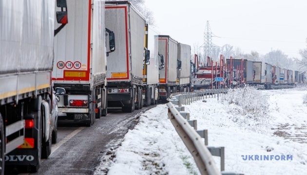 Grenzübergang Vyšné Nemecké an Grenze zur Slowakei nach Blockade von LKW-Fahrern wieder frei