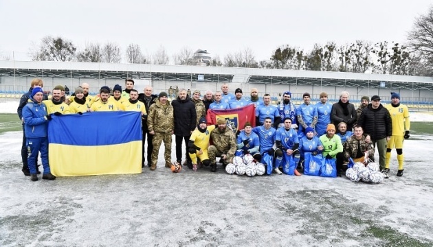 У Києві пройшов матч між командами УАФ та 112-ї окремої бригади ТрО ЗСУ