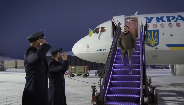 Zelensky llega a Noruega para participar en la Cumbre Ucrania-Europa del Norte