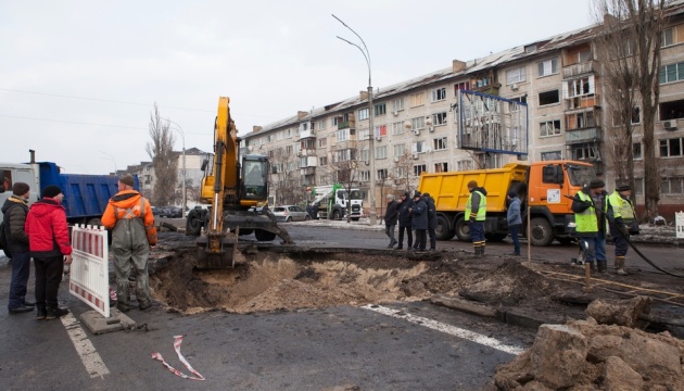 У Києві завершили ремонт трубопроводу, пошкодженого під час ракетного обстрілу