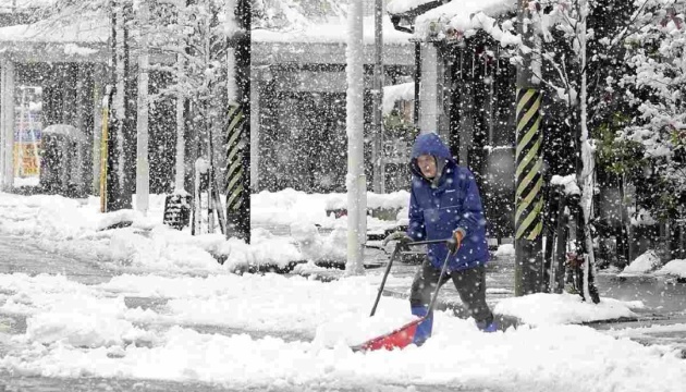 Узбережні райони Японії накрили потужні снігопади