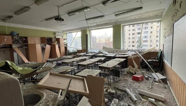 В Україні кожна сьома школа зазнала пошкоджень через війну