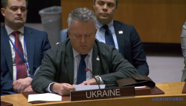 ウクライナ国連代表、安保理でロシアによる対ウクライナ・ミサイル攻撃の詳細を報告