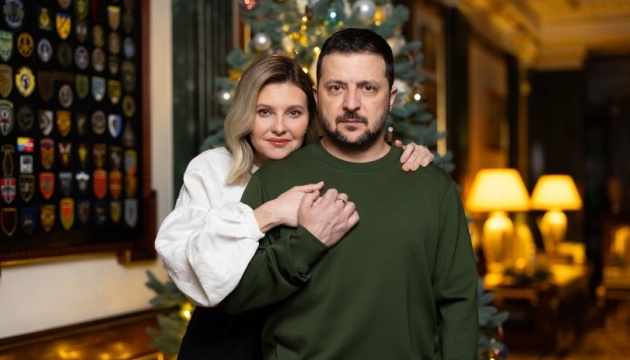 Präsidentenpaar wünscht Ukrainern Leben und Kraft zum Neujahr