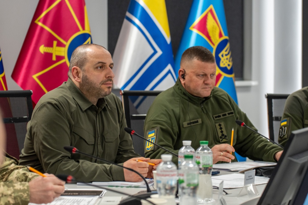 Міністр оборони України Рустем Умєров та Головнокомандувач ЗСУ Валерій Залужний