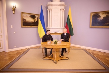 Präsident Litauens empfängt Selenskyj in Vilnius