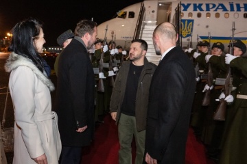 President Zelensky arrives in Tallinn