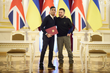 ゼレンシキー宇大統領とスナク英首相、安全保障分野協力協定に署名