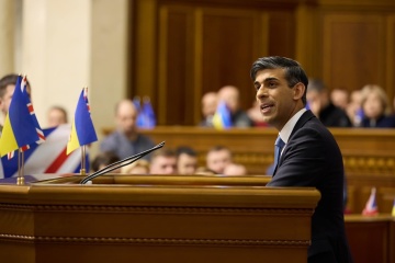 Sunak delivers speech in Ukrainian parliament