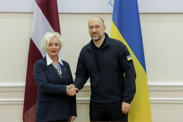 Shmyhal discusses Ukraine's European aspirations with speaker of Latvian parliament